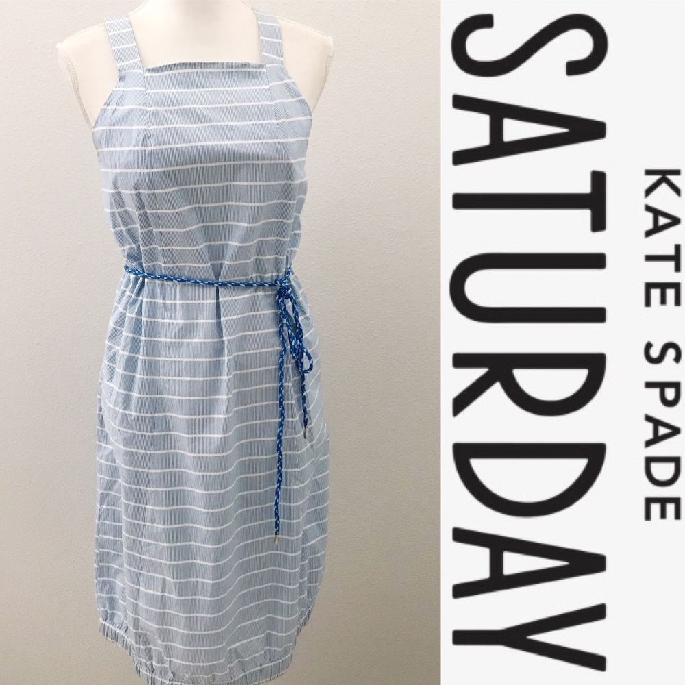 Kate Spade Saturday striped rope belted dress